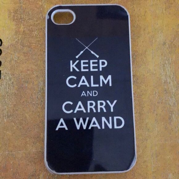 Keep Calm Carry Wand iPhone 4 Case - Picture 8 of 8